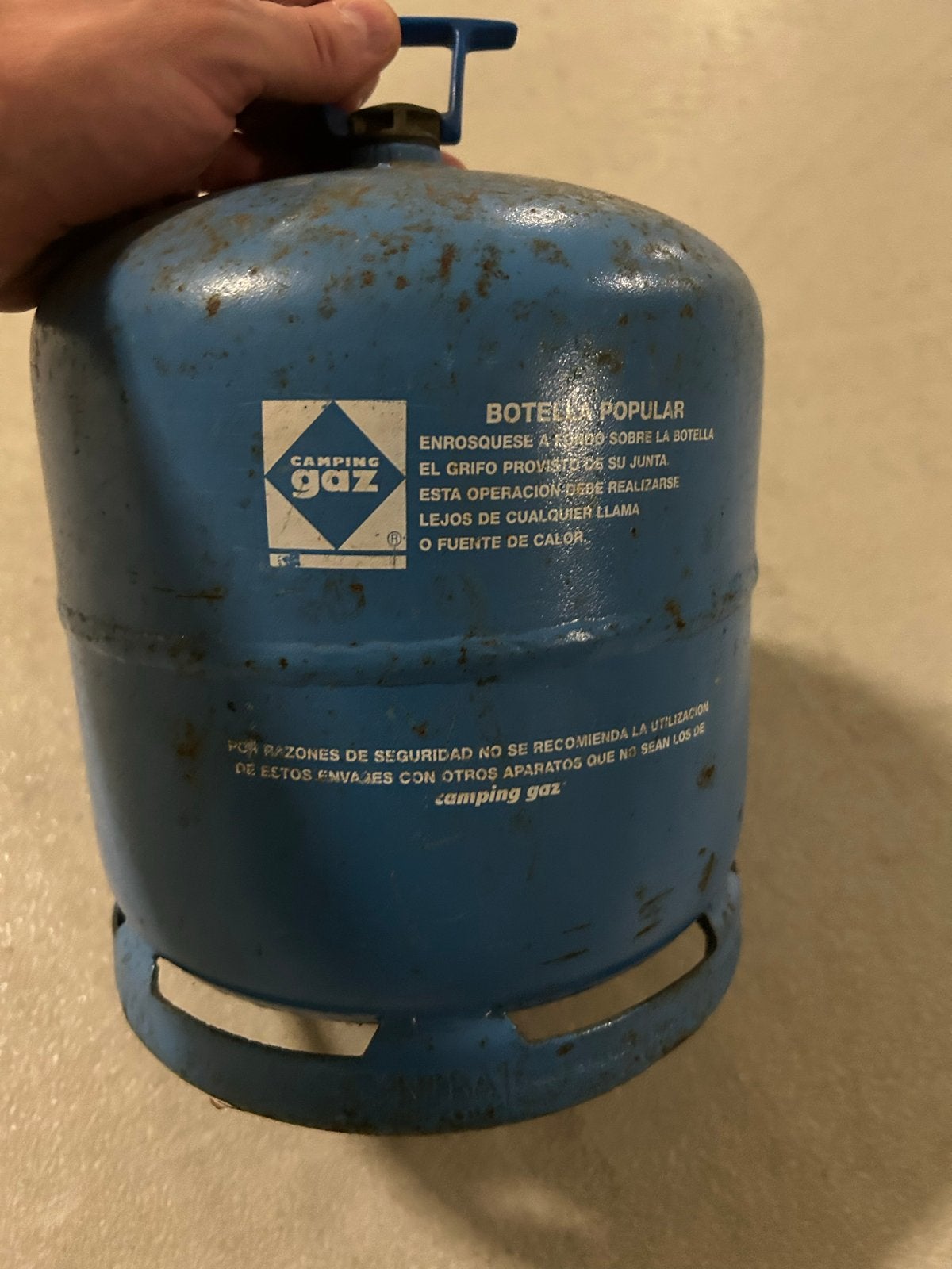 Campingaz gasfles (leeg) - eigendomsfles, Ophalen, Gebruikt
