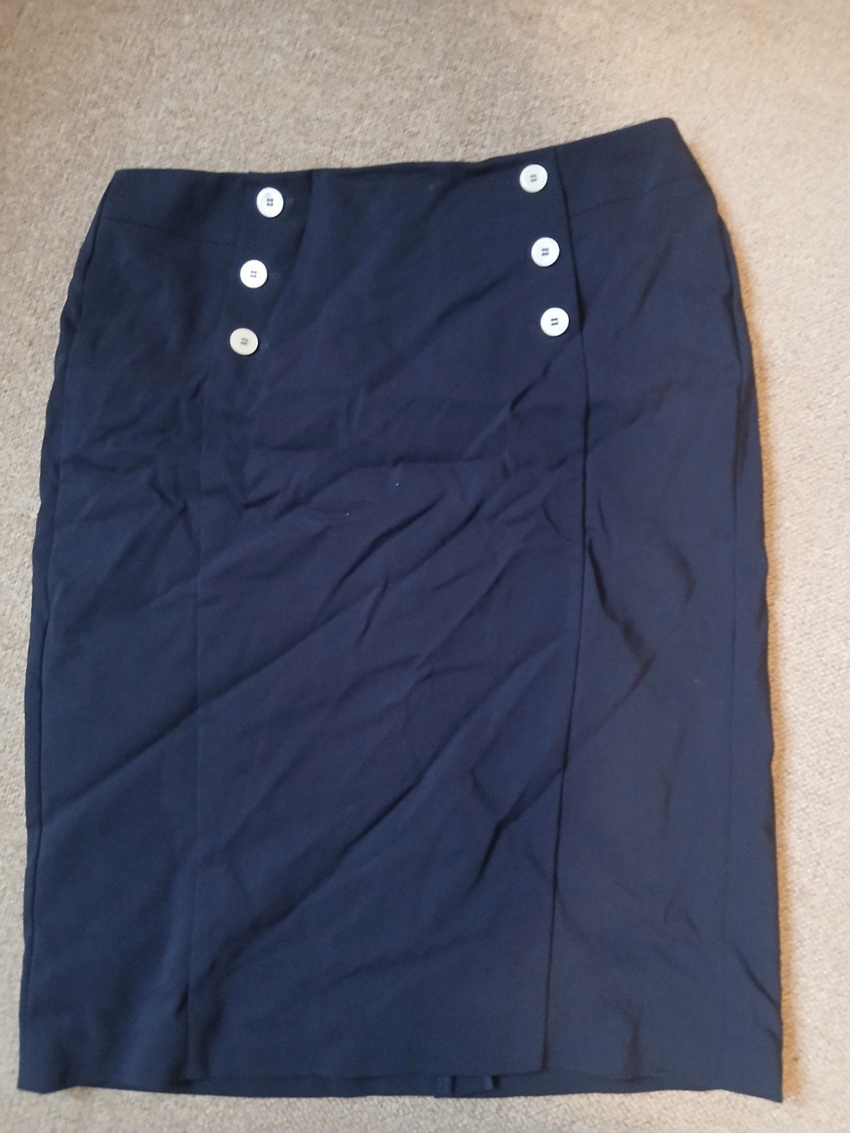 Gerry Weber Collection marineblauwe rok met knopen, Maat 38/40 (M), Blauw, Ophalen of Verzenden, Zo goed als nieuw