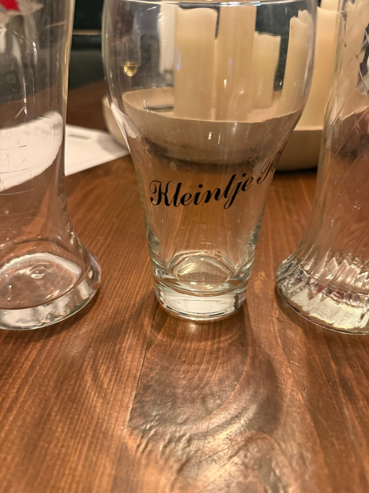 5 verschillende bierglazen, Ophalen of Verzenden, Gebruikt
