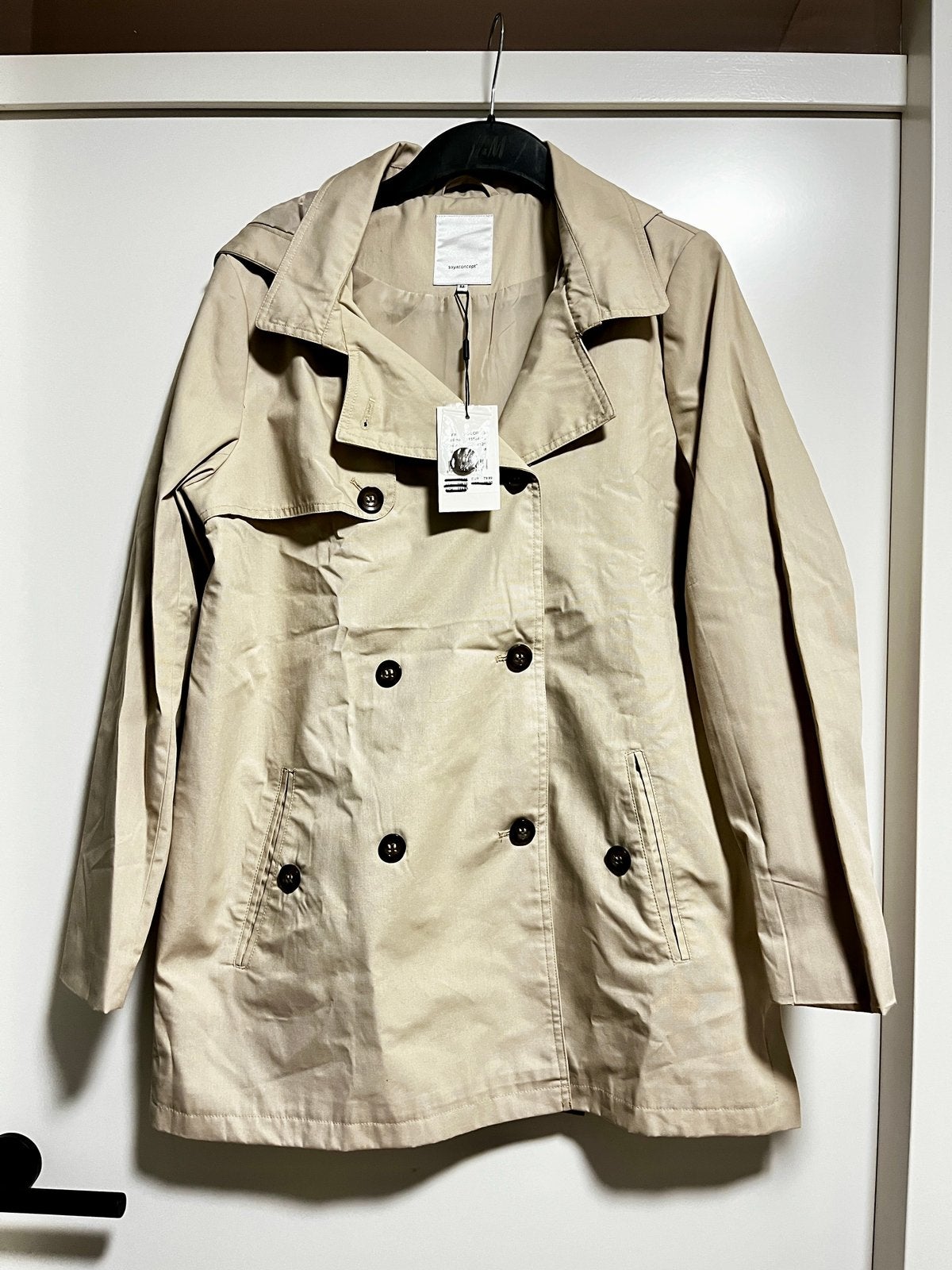 Regenjas herfstjas trenchcoat A model nieuw, Ophalen, Zo goed als nieuw, Beige