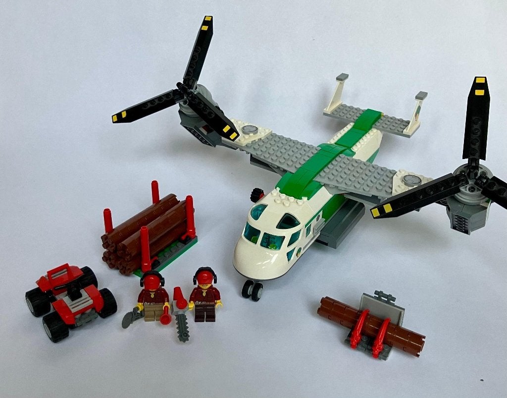 Lego City 60021 Hefschroef Vrachtvliegtuig Houthakkers Quad, City, Lego, Inclusief instructies, Ophalen of Verzenden