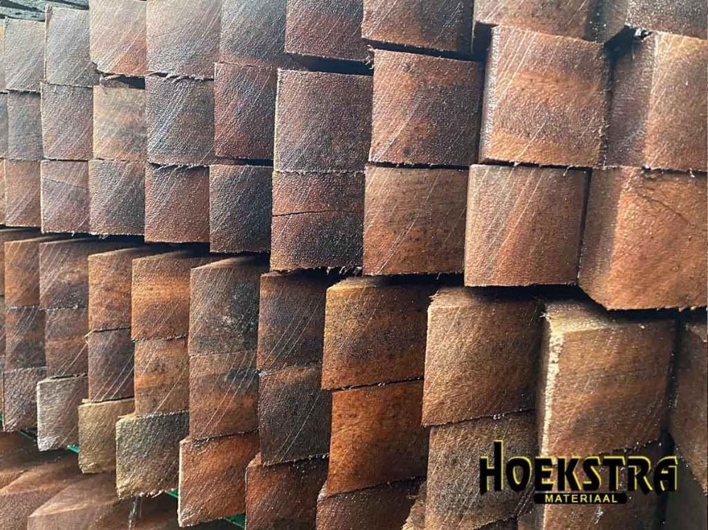 Hardhouten palen 60x60 | vanaf 9,50 per stuk!, Tuin en Terras, Palen, Balken en Planken, Ophalen, Palen, Nieuw, Hardhout