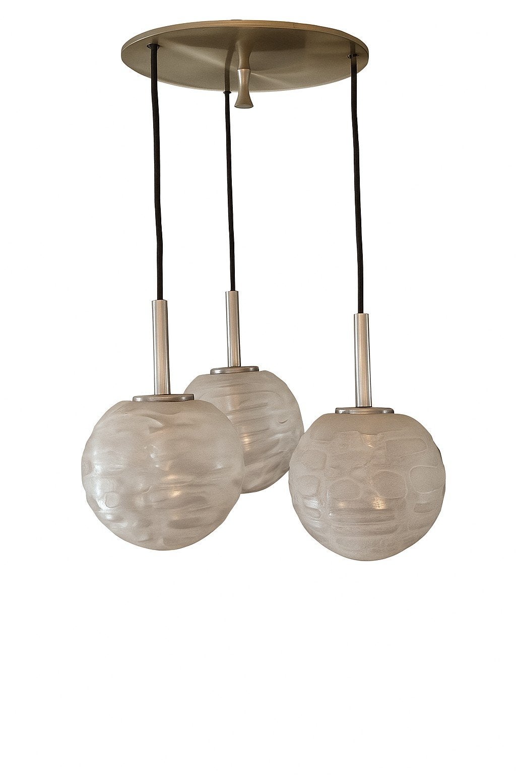Doria Leuchten Cascade Hanglamp - Vintage Design, Ophalen of Verzenden, Gebruikt, Glas, Vintage, Mid-century Modern, Design