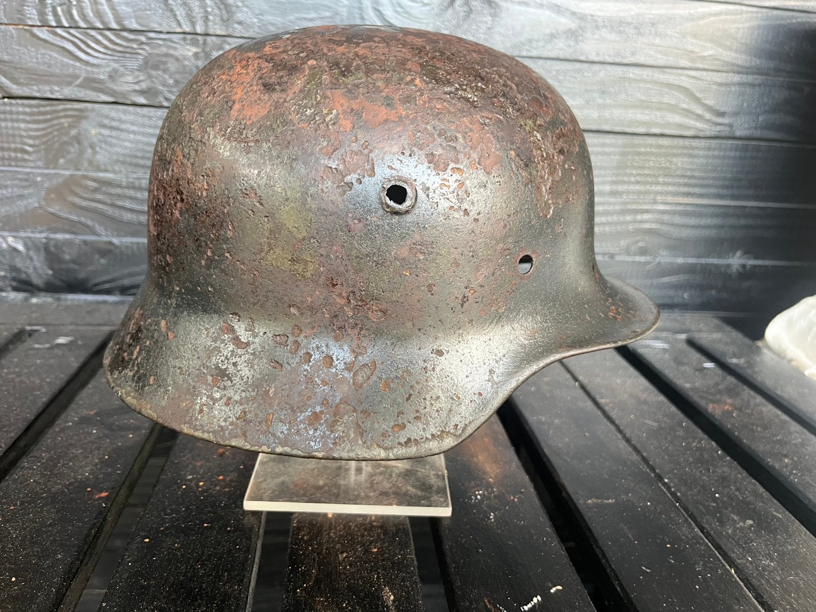 Duitse helm schaal M40, Verzamelen, Militaria | Tweede Wereldoorlog, Ophalen of Verzenden, Luchtmacht, Duitsland, Helm of Baret