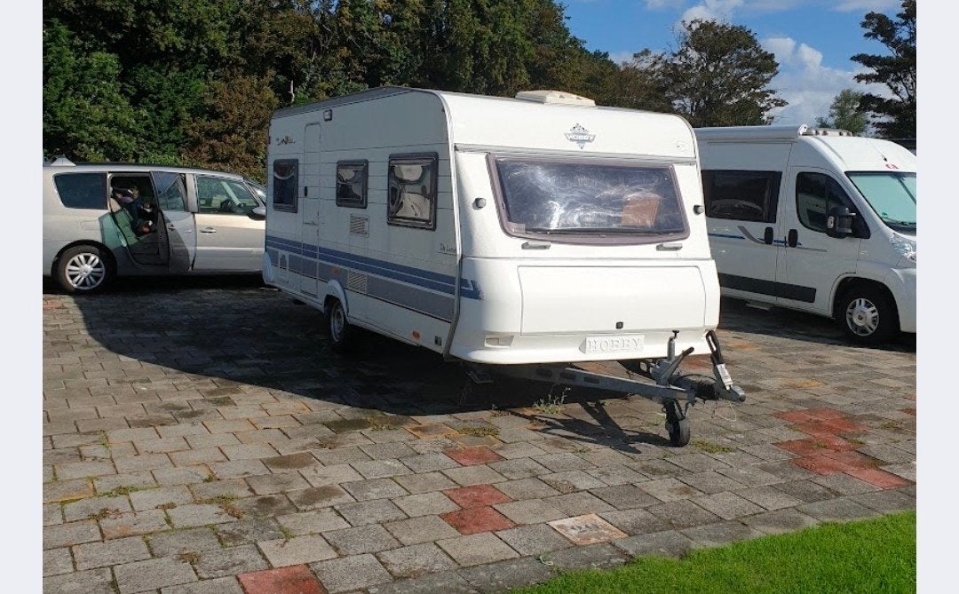 Hobby caravan 495 de luxe met stapelbed, Rondzit, Hobby, Particulier, Schokbreker