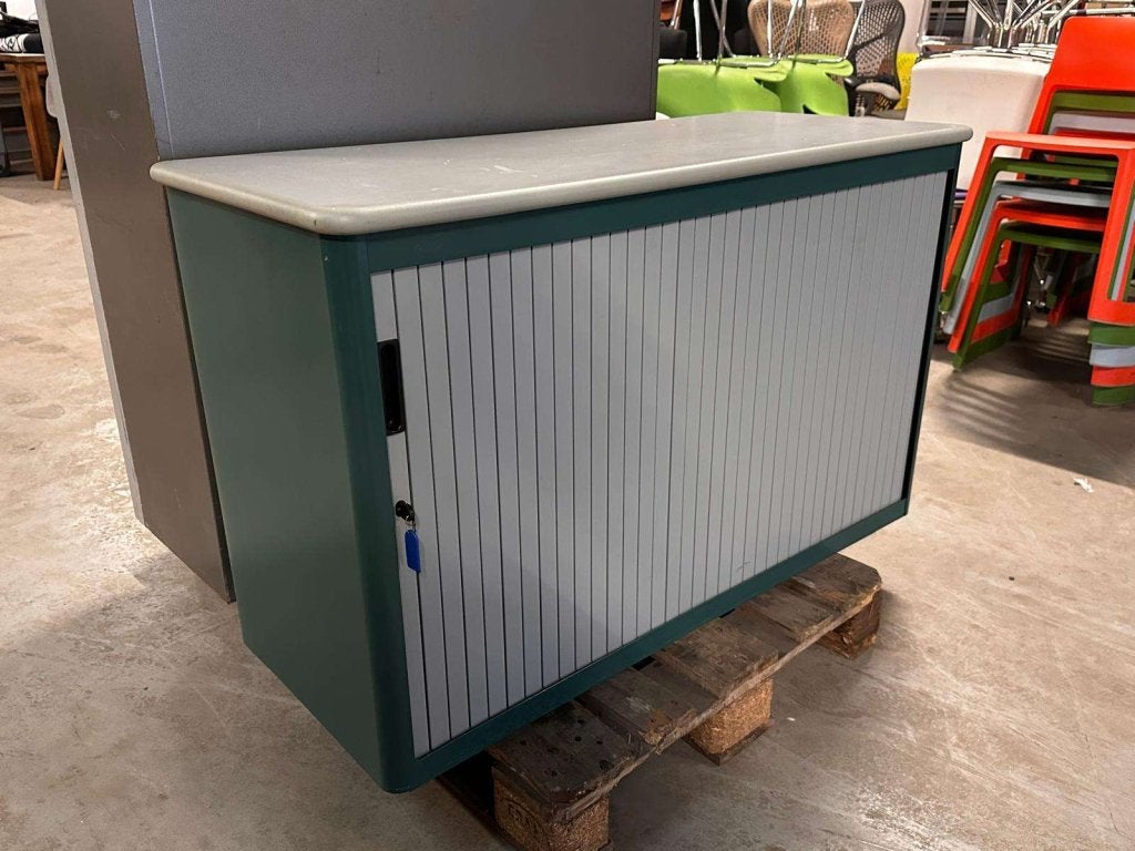 Lage archiefkast roldeurkast kast kantoorkast, Huis en Inrichting, Kasten | Roldeurkasten en Archiefkasten, Gebruikt, 100 tot 150 cm