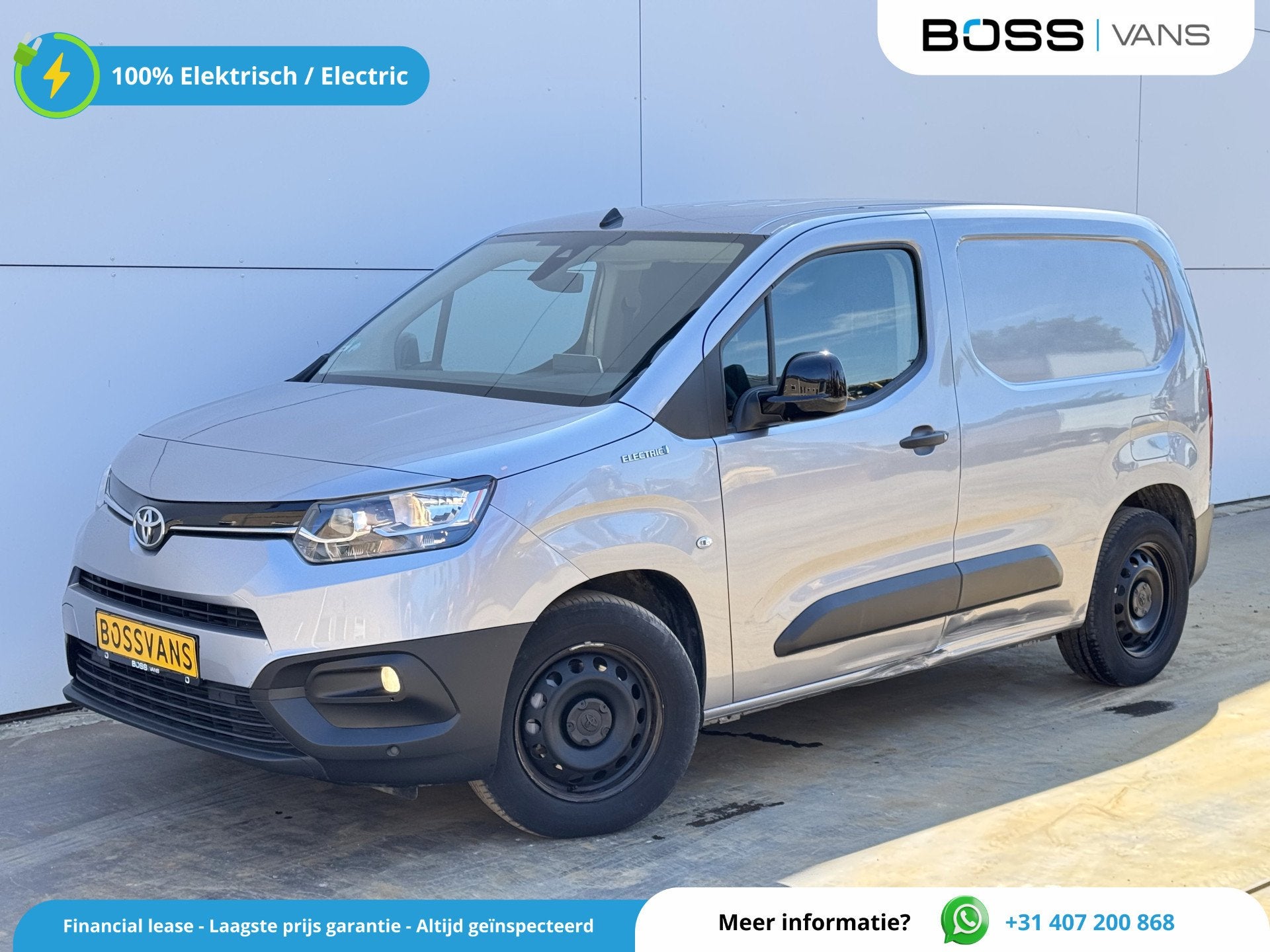 Toyota PROACE CITY Electric Comfort 50 kWh L1 Snelladen Clim, Gebruikt, Zwart, 1565 kg, Toyota