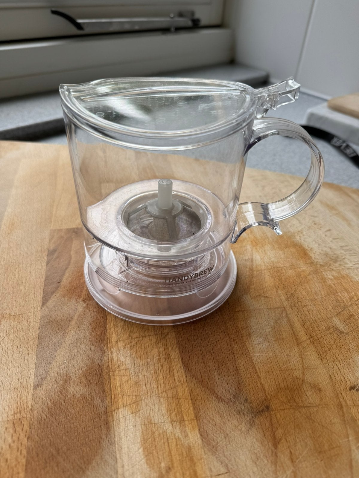 Handy Brew thee, Kunststof, Ophalen of Verzenden, Zo goed als nieuw, Theepot