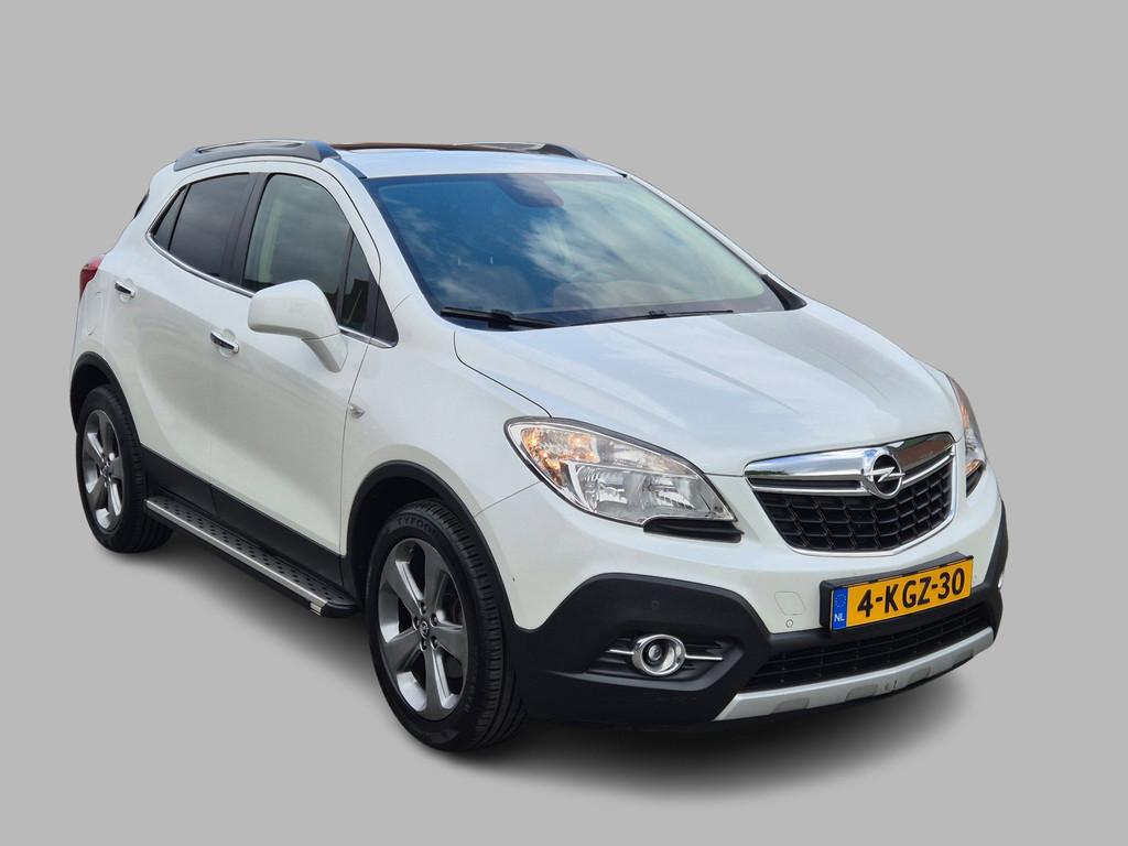 Opel Mokka X 1.4 T Cosmo 4x4 Schuifdak, Leder, Trekhaak, NAP, Keurmerk '100% Onderhouden', Euro 5, 1325 kg, Gebruikt
