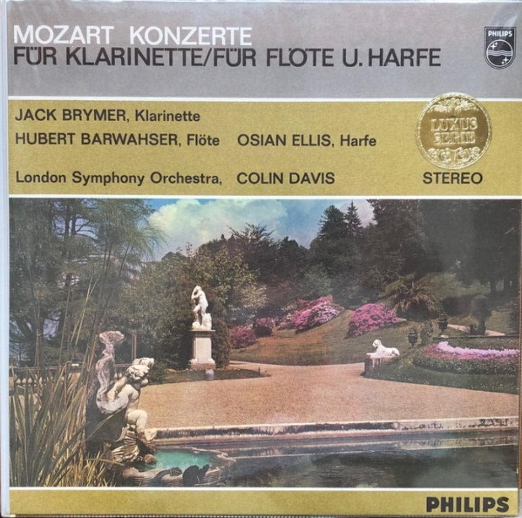 Mozart Jack Brymer Konzerte Fur Klarinette Flote Harfe, Kamermuziek, Ophalen of Verzenden, Zo goed als nieuw, 12 inch