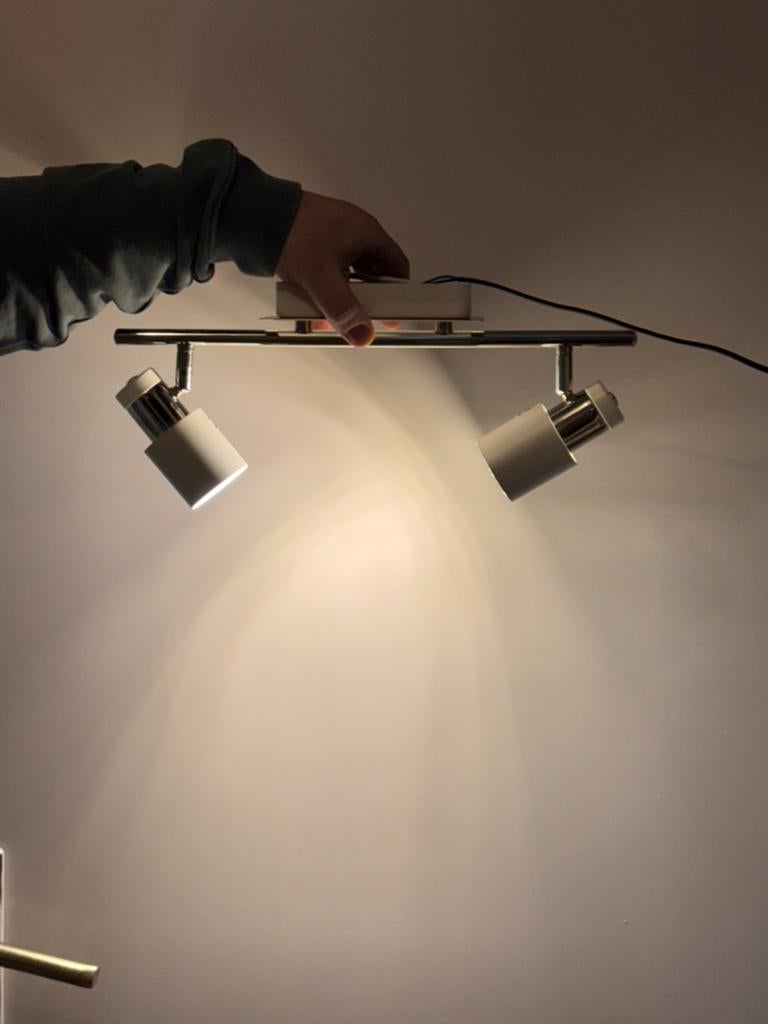 Eglo Davida 2-spots lamp - Nieuw (doos beschadigd), Ophalen of Verzenden, Nieuw, Metaal of Aluminium, Plafondspot of Wandspot