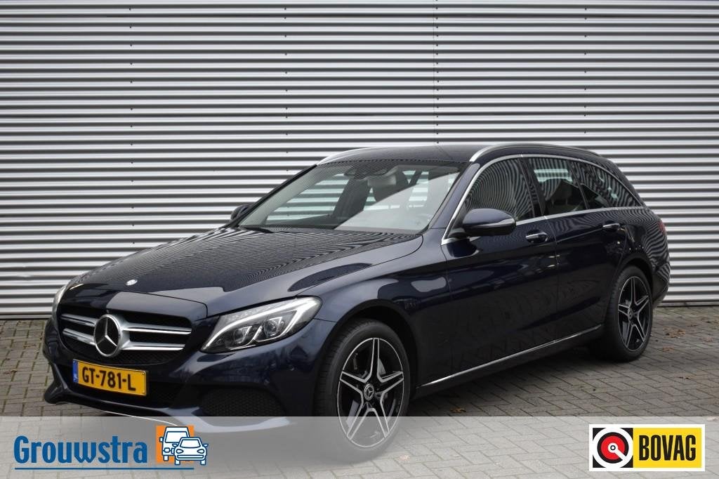 Mercedes-benz C-KLASSE 350 E LEASE EDITION / BURMESTER / LUC, Auto's, Mercedes-Benz, Automaat, Blauw, Hybride Elektrisch/Benzine