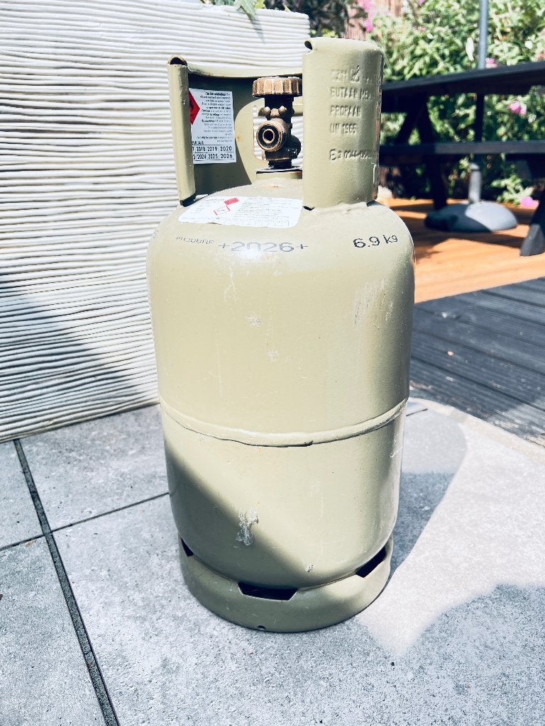 Gasfles, Ophalen, Gebruikt