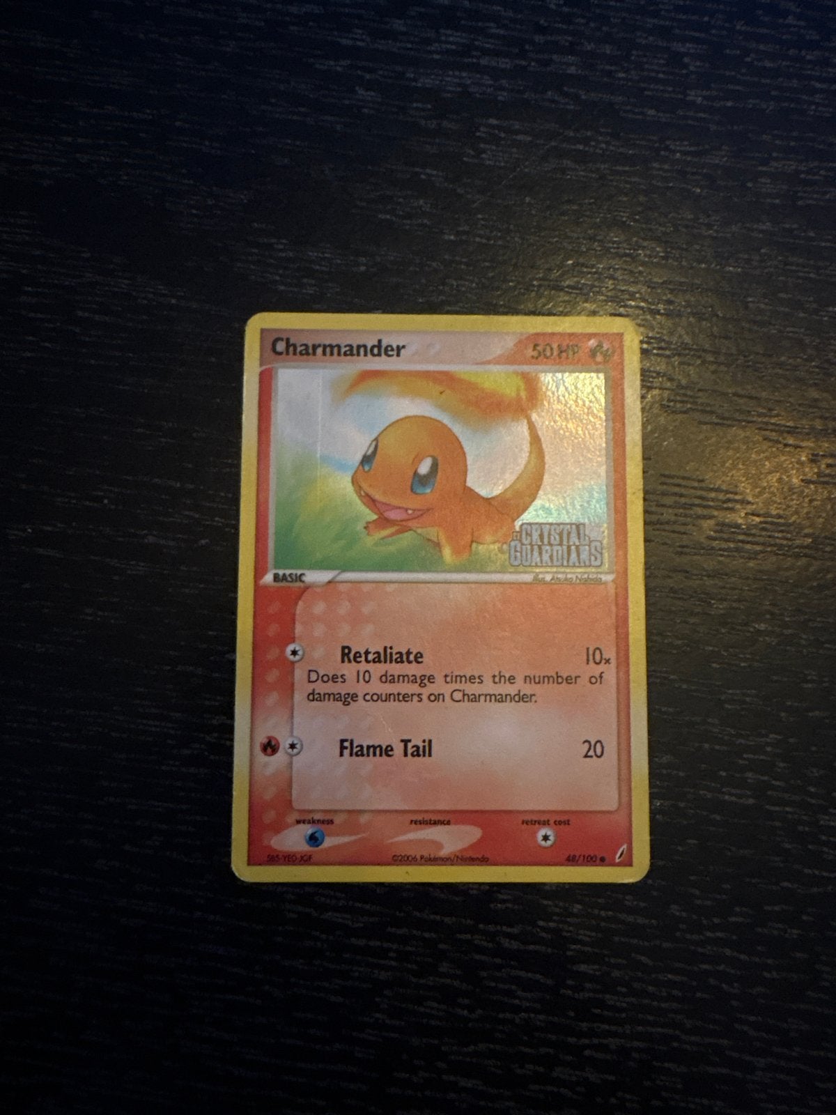 Charmander (CG 48) EX Crystal Guardians, Ophalen of Verzenden, Gebruikt, Losse kaart