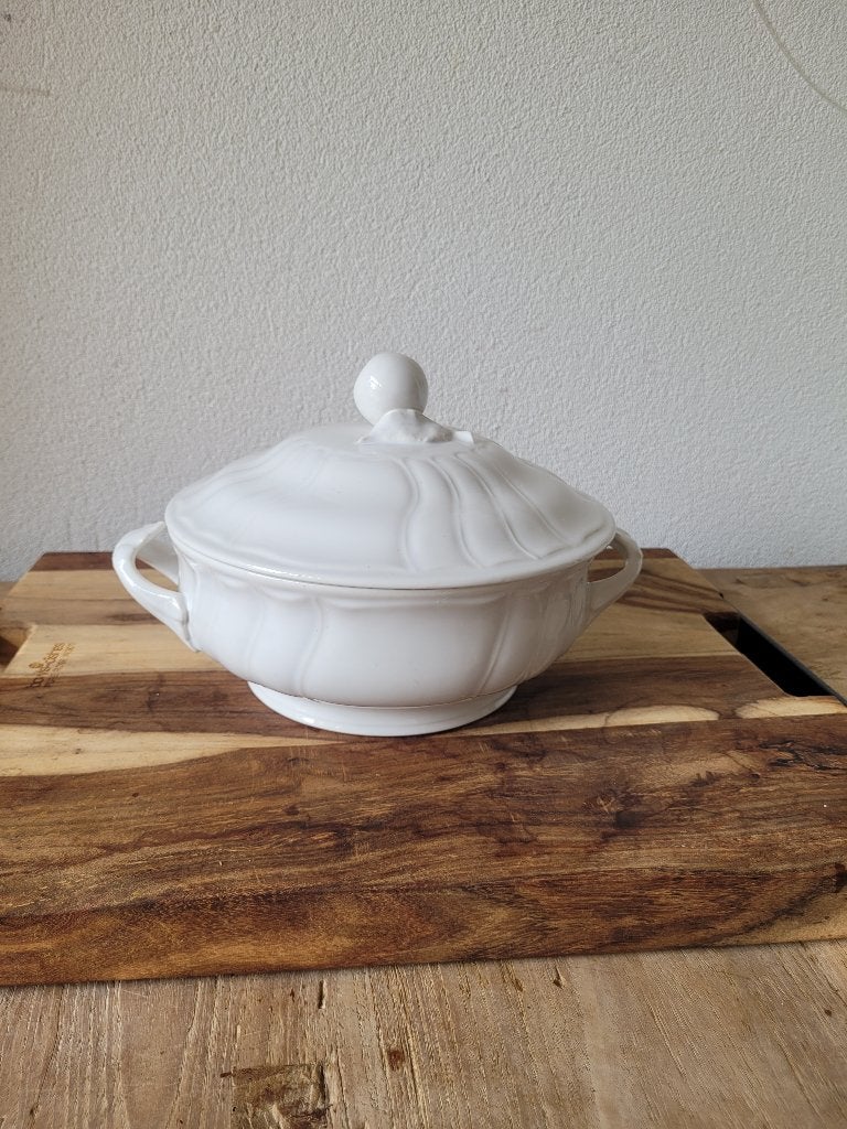 Vintage Villeroy & Boch Diamant ronde dekschaal terrine, Ophalen of Verzenden, Overige stijlen, Porselein, Schaal of Schalen