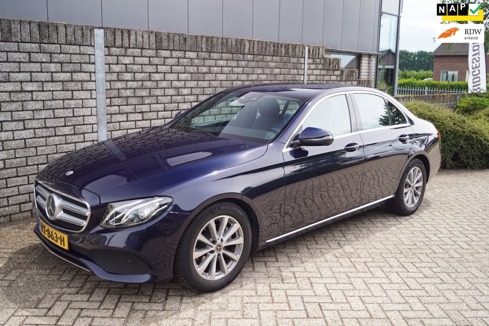 Mercedes-Benz E-klasse 200 Premium Autom Half Leder Sportst, Auto's, Automaat, Achterwielaandrijving, 4 cilinders, Leder en Stof