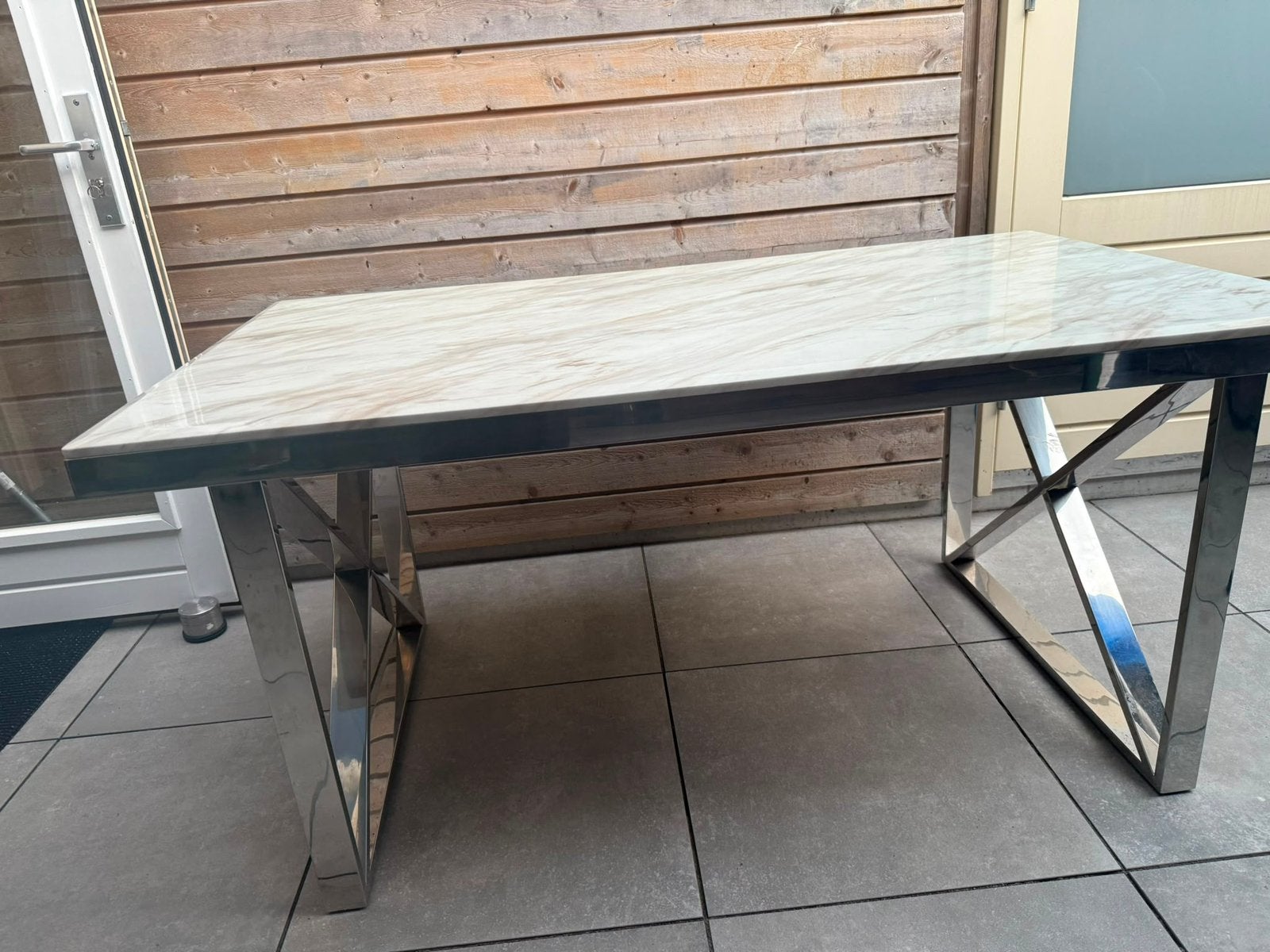 Salontafel met Marmerblad!!, Huis en Inrichting, Tafels | Salontafels, Ophalen, 100 tot 150 cm, 50 tot 100 cm, Zo goed als nieuw