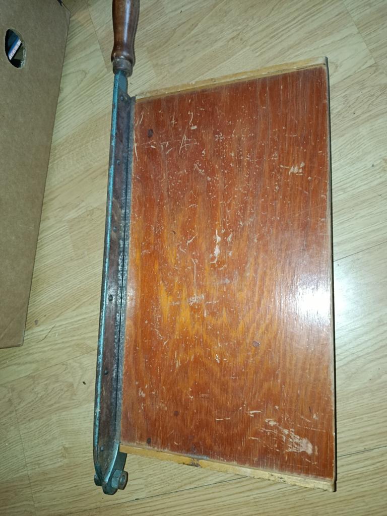 Vintage papiersnijder/guillotine, Ophalen of Verzenden