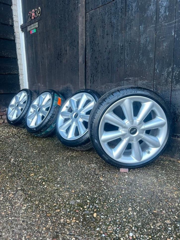 Originele Mini Cooper S cabrio F55 F56 F57 507 18? 5x112, Auto-onderdelen, Banden en Velgen, 18 inch, Gebruikt, Banden en Velgen