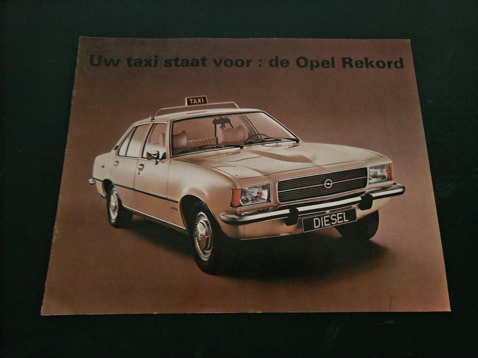 Brochure Opel Rekord Taxi 1974, Ophalen of Verzenden, Zo goed als nieuw, Opel