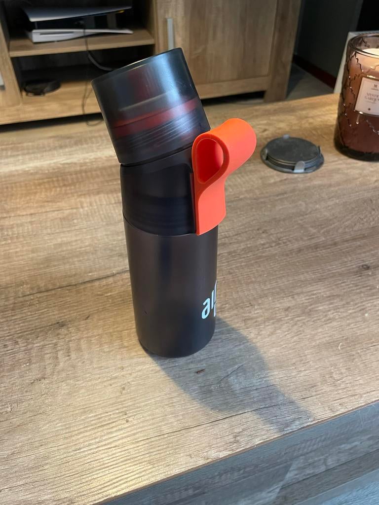 Air Up fles te koop - Zwart met oranje mondstuk, Ophalen, Zo goed als nieuw