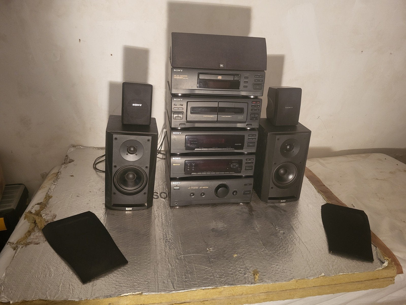 Sony stereotoren met B&W en JBL speakers (CD defect), Ophalen