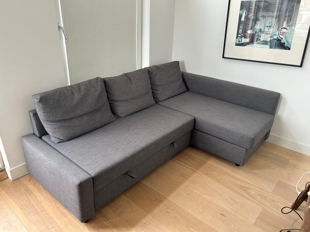Ikea slaapbank - Friheten, Huis en Inrichting, Ophalen, Tweepersoons, Zo goed als nieuw, Overige maten