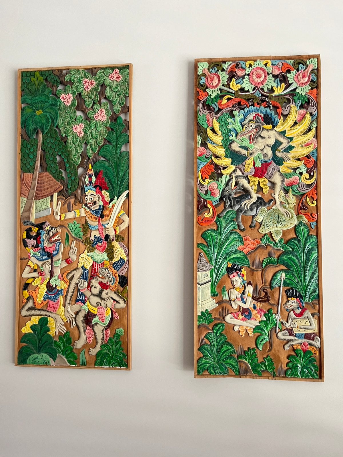 Mooi houtsnijwerk uit Bali, Antiek en Kunst, Ophalen of Verzenden