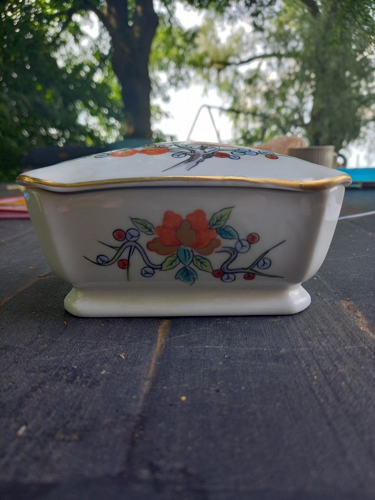 Japanse handgeschilderde bakje, Ophalen of Verzenden