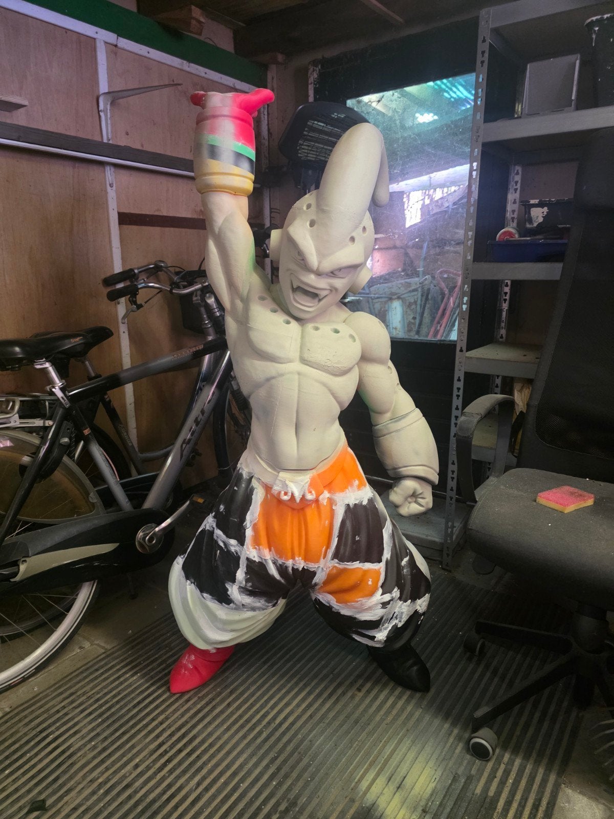 Live size 3D geprinte Kid Buu - Voor de hobbyist, Ophalen of Verzenden, 1:50 of kleiner