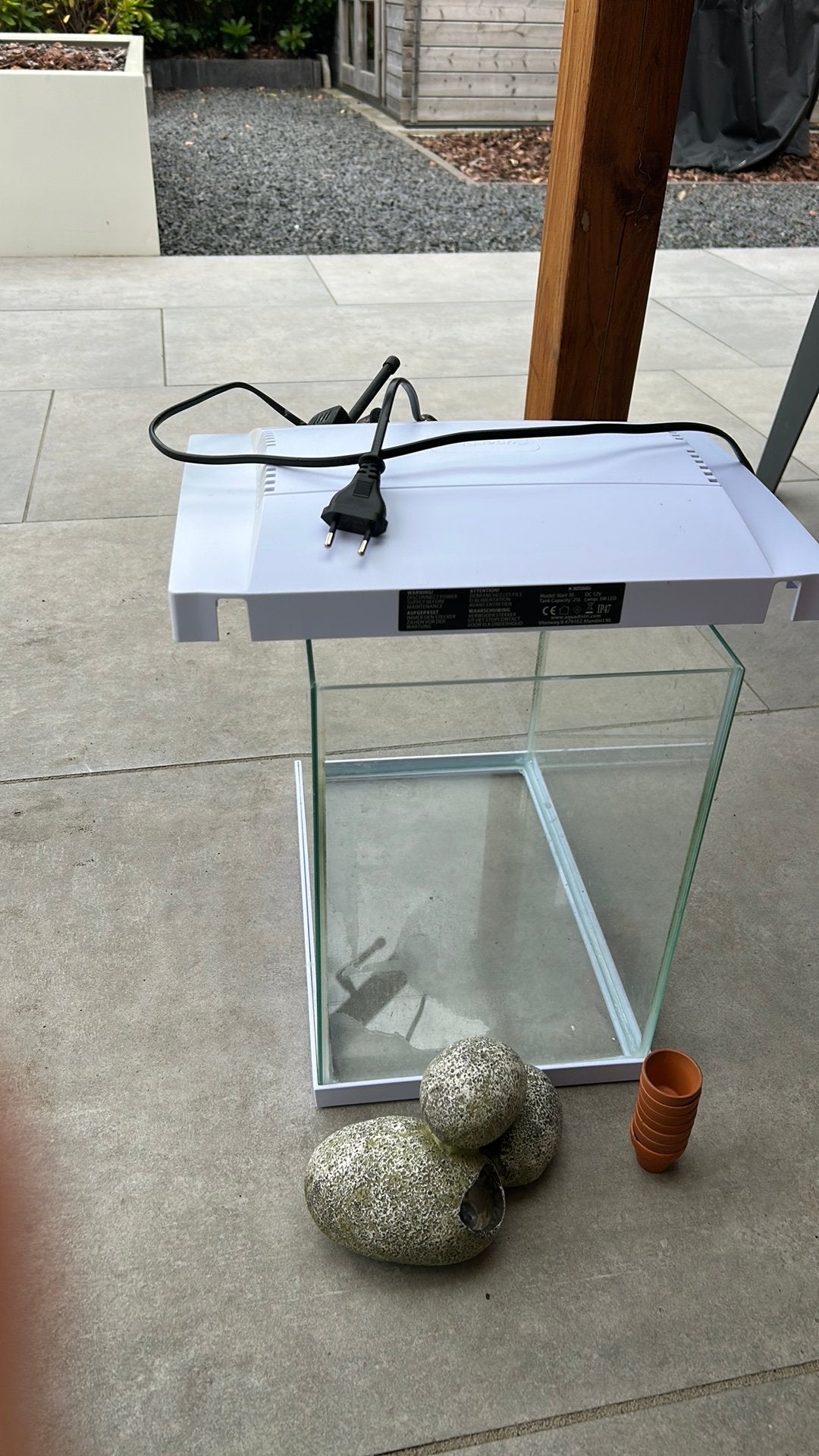 Aquarium, Dieren en Toebehoren, Vissen | Aquaria en Toebehoren, Ophalen, Zo goed als nieuw, Gevuld zoetwateraquarium