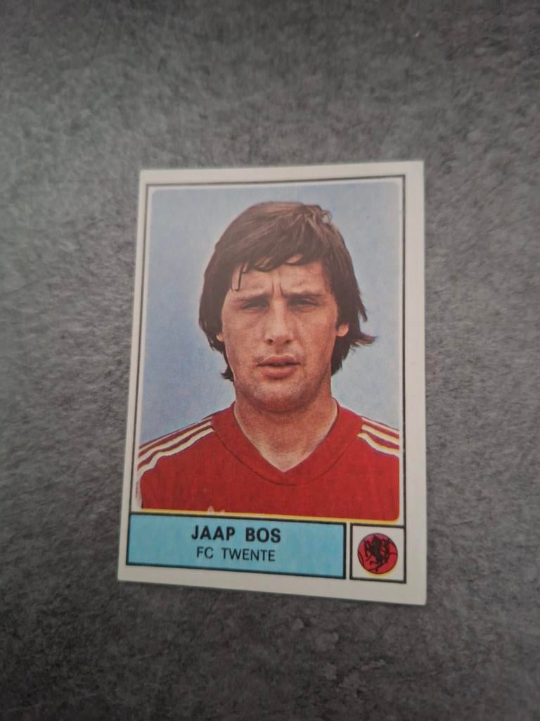 Panini sticker Voetbal 78. Speler Jaap Bos FC Twente., Verzenden, Zo goed als nieuw, Sticker