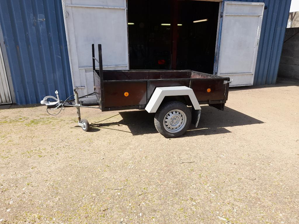 enkelasser 750 kg   en een  scooter motor trailer ,500kg, Auto diversen, Aanhangers en Bagagewagens, Ophalen, Gebruikt