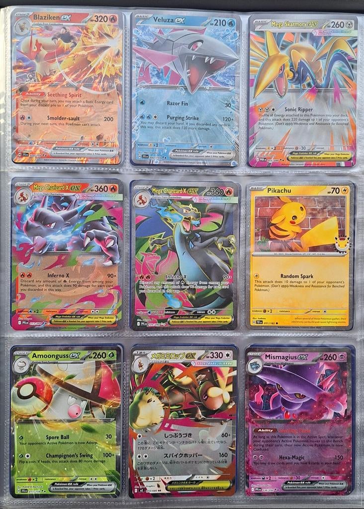 Zeldzame Pokémon kaarten - Blaziken, Charizard, Pikachu, Ophalen of Verzenden, Gebruikt, Meerdere kaarten