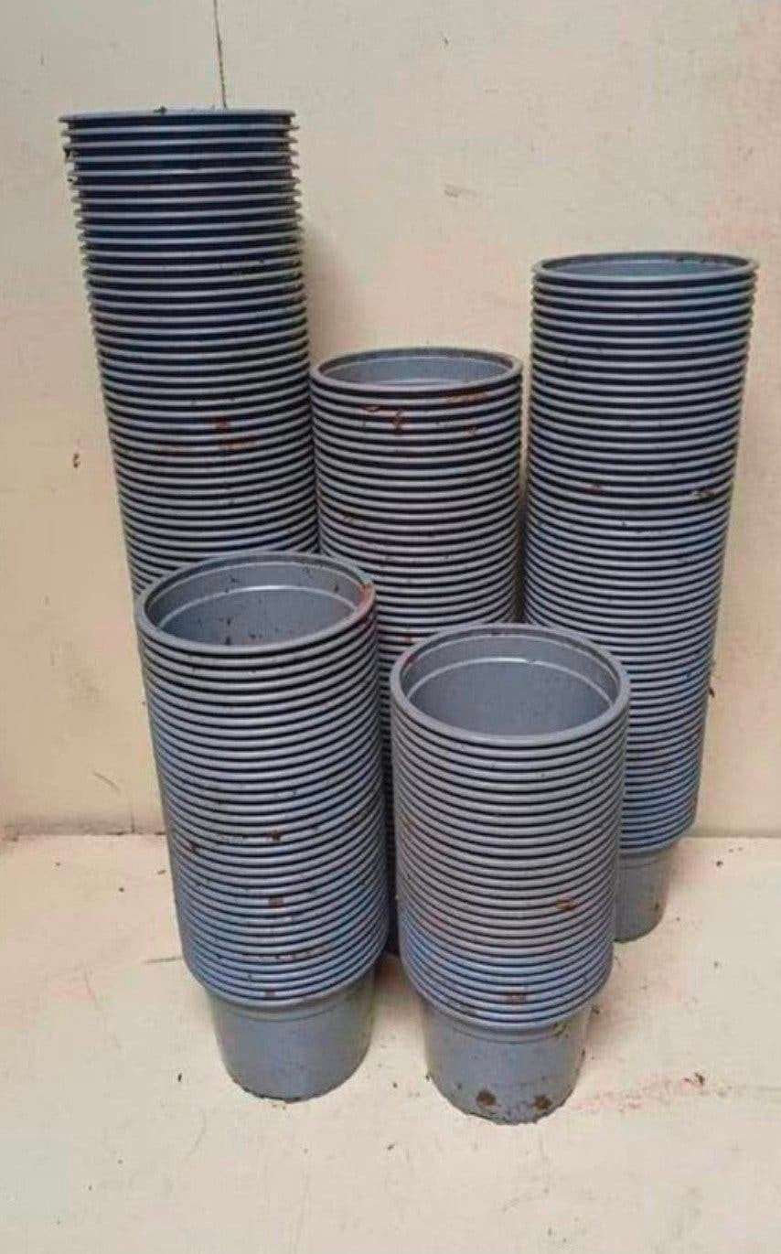 kweekpotten plantenpotten bloempotten 14 cm, Kunststof, Gebruikt, Rond, Ophalen of Verzenden