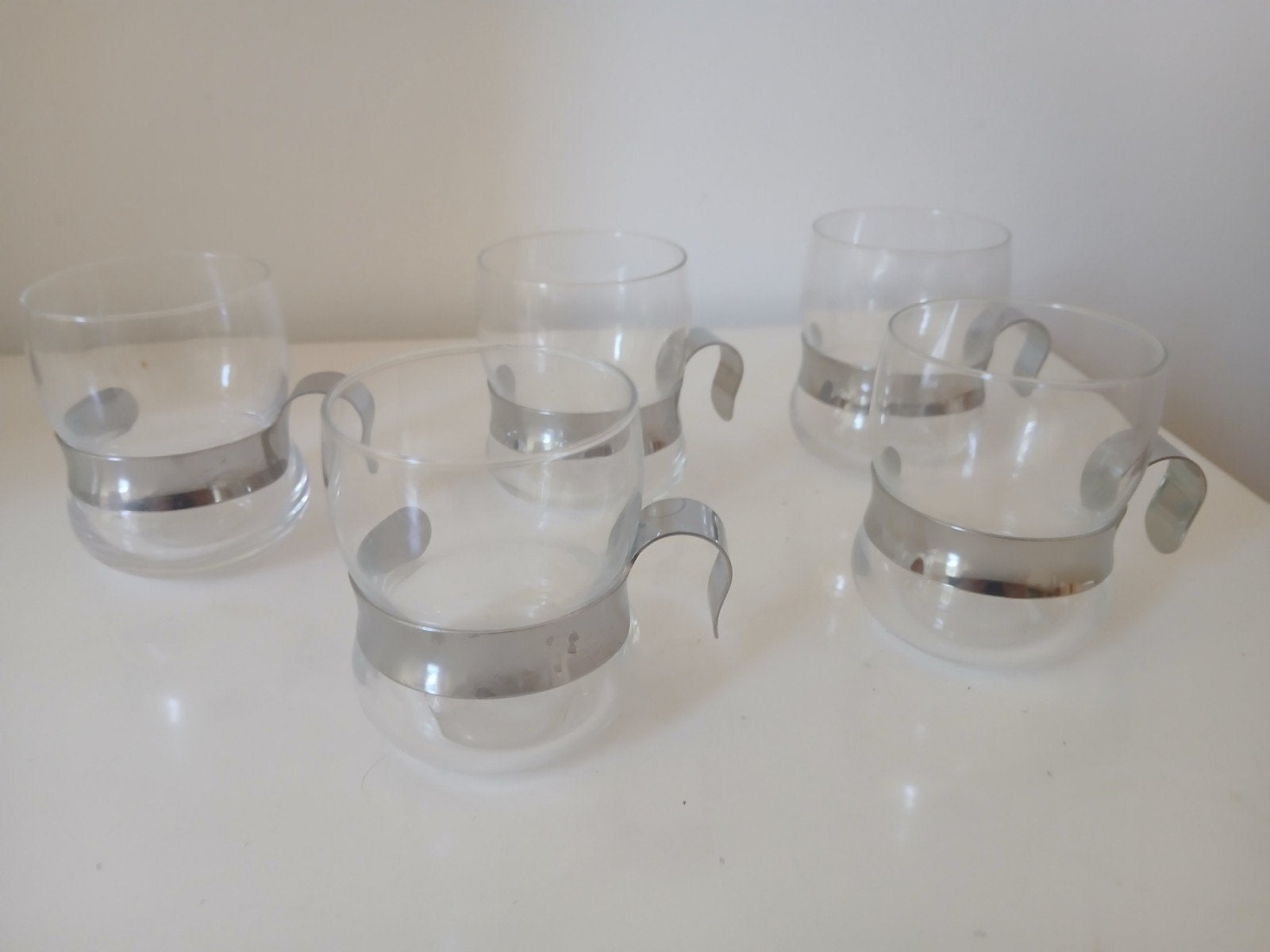 Iittala Paula glazen 5 stuks (design Jorma Vennola, Ophalen of Verzenden, Zo goed als nieuw, Overige typen