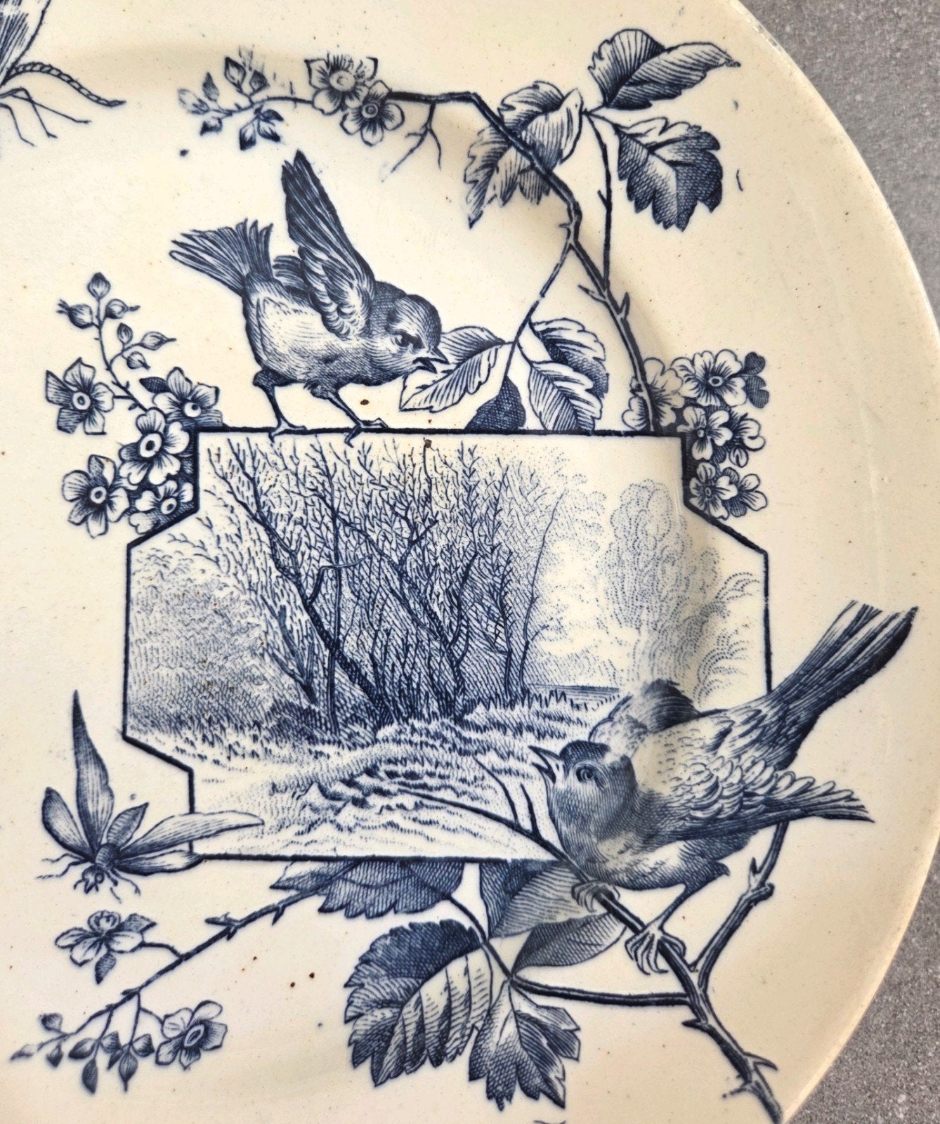 Antieke Franse tazza, schaaltje op voet, Ophalen of Verzenden