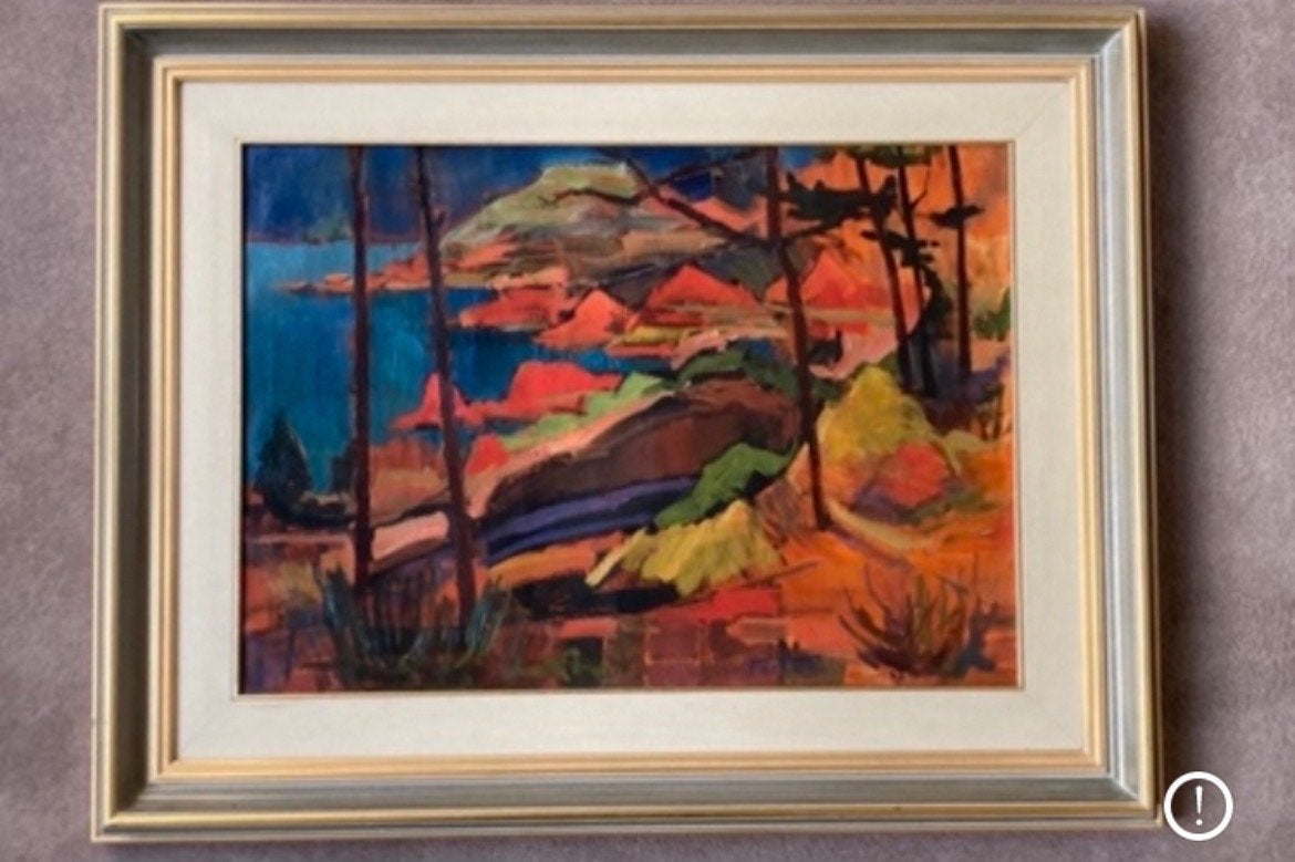 Schilderij "Provence" van Feitze de Bruin (94 x 54 cm), Antiek en Kunst, Kunst | Schilderijen | Klassiek, Ophalen, Doek, Impressionistisch
