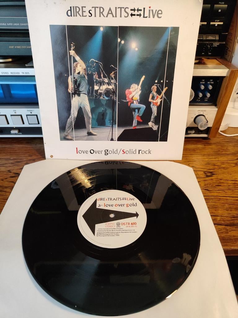 Dire Straits - Live - Solid Rock/Love Over Gold Vinyl, Ophalen of Verzenden, Zo goed als nieuw, 12 inch, Rock-'n-Roll