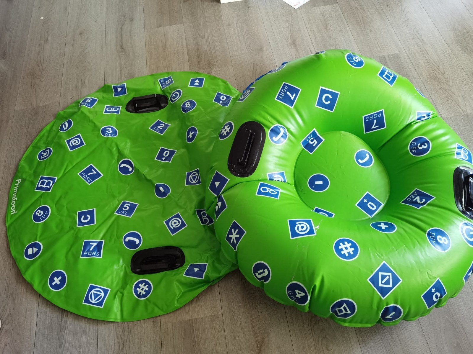 2x Vintage Primafoon Beachtube – Retro Zwembanden, Ophalen of Verzenden, Zo goed als nieuw