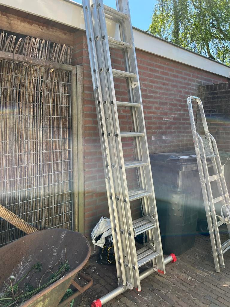 Altrex 3 x 10 reformladder - Professionele kwaliteit, Ophalen, Gebruikt, Ladder, Opvouwbaar of Inschuifbaar