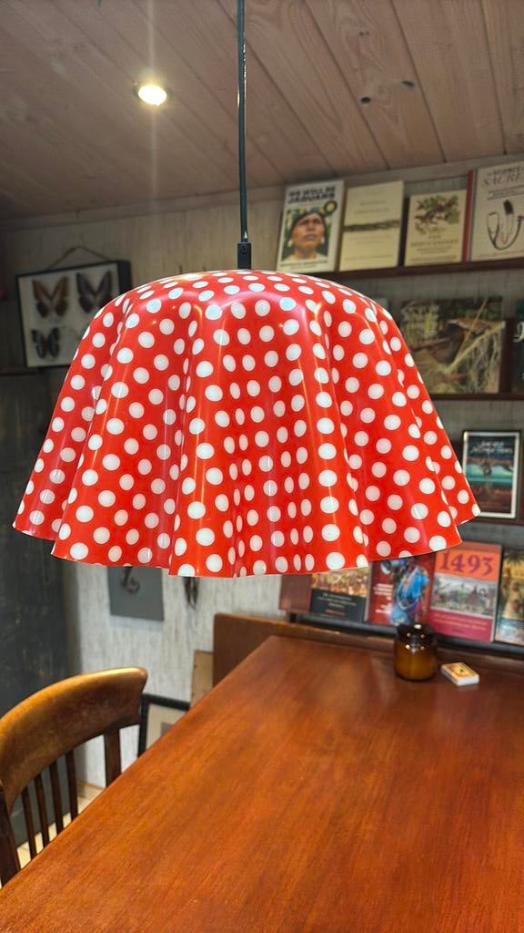Retro perspex hanglamp, Tuin en Terras, Parasols, Ophalen of Verzenden, Zo goed als nieuw, Minder dan 1 meter, Parasolvoet