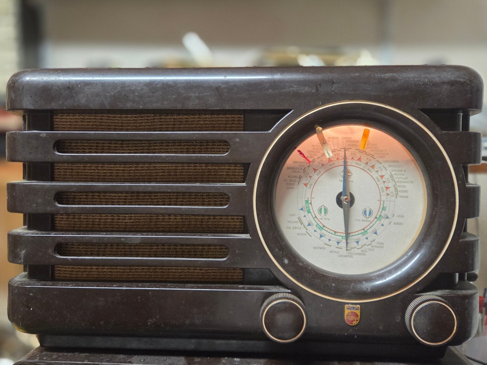 philips radio bx373a " het kompas" uit 1948 evt 2x, Ophalen