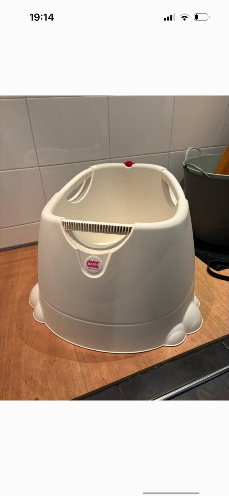 OKbaby Douchezit Babybadje Opla Ecru, Ophalen, Zo goed als nieuw, Badje, Overige merken