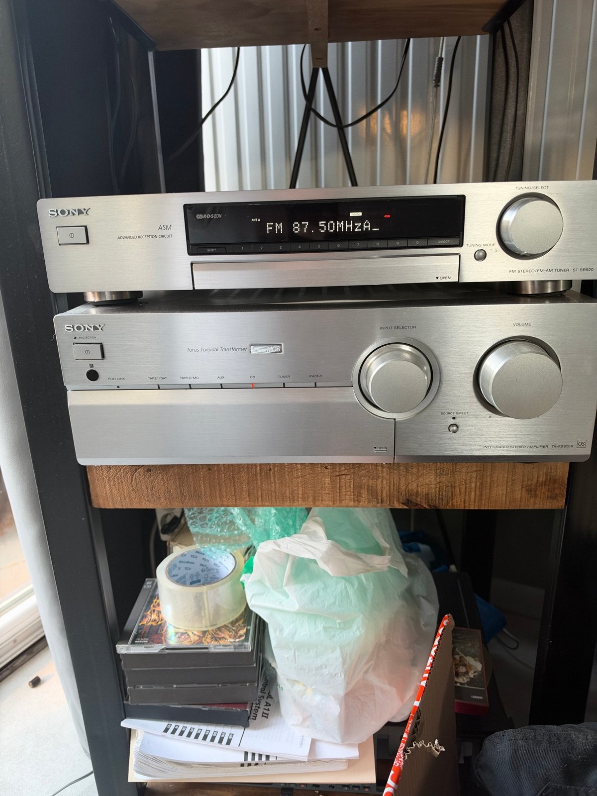 Sony QS Stereo Set: Tuner ST-SB920 & Versterker TA-FB920R, Ophalen of Verzenden, Zo goed als nieuw, Sony
