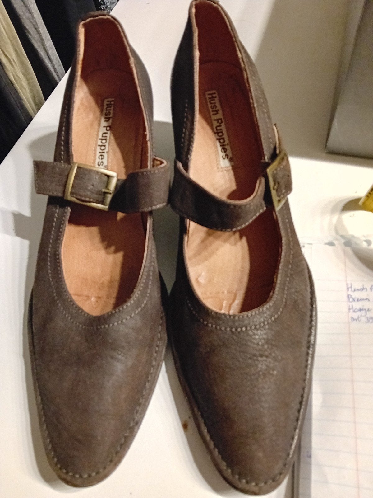 Hush Puppies bruine Mary Jane pumps maat 39, Ophalen of Verzenden, Bruin