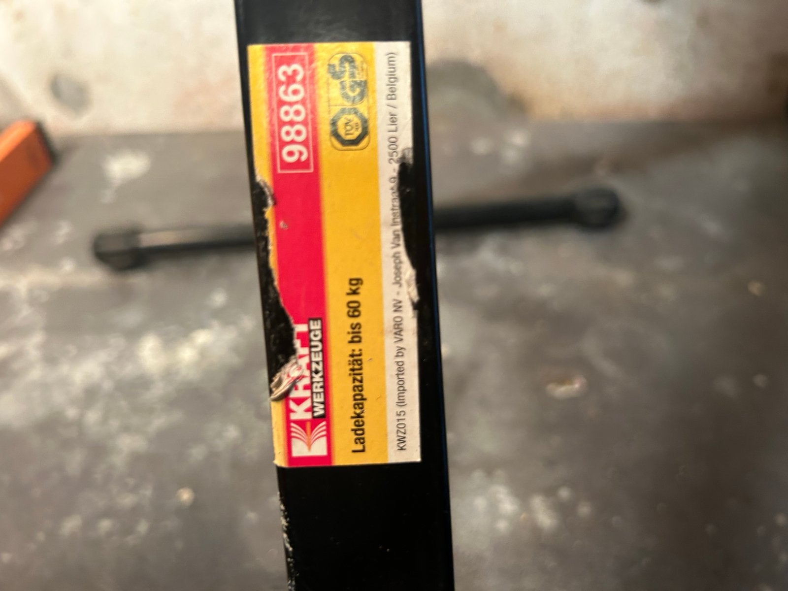 Kraft Werkzeuge Gereedschap met 60 kg draagvermogen, Doe-het-zelf en Verbouw, Ophalen, Gebruikt, Overige typen, Kraft Müller