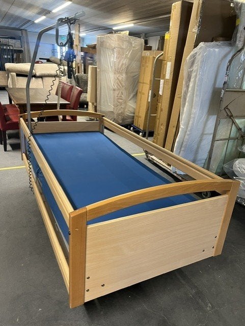 Elektrisch ziekenhuisbed compleet, Ophalen, 100 cm, Eenpersoons, Wit
