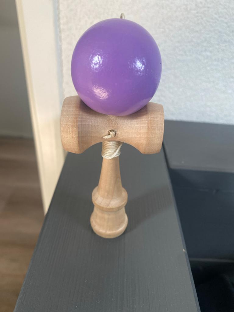 Kendama Houten Balspel - Paars, Ophalen of Verzenden, Gebruikt, Jongen of Meisje