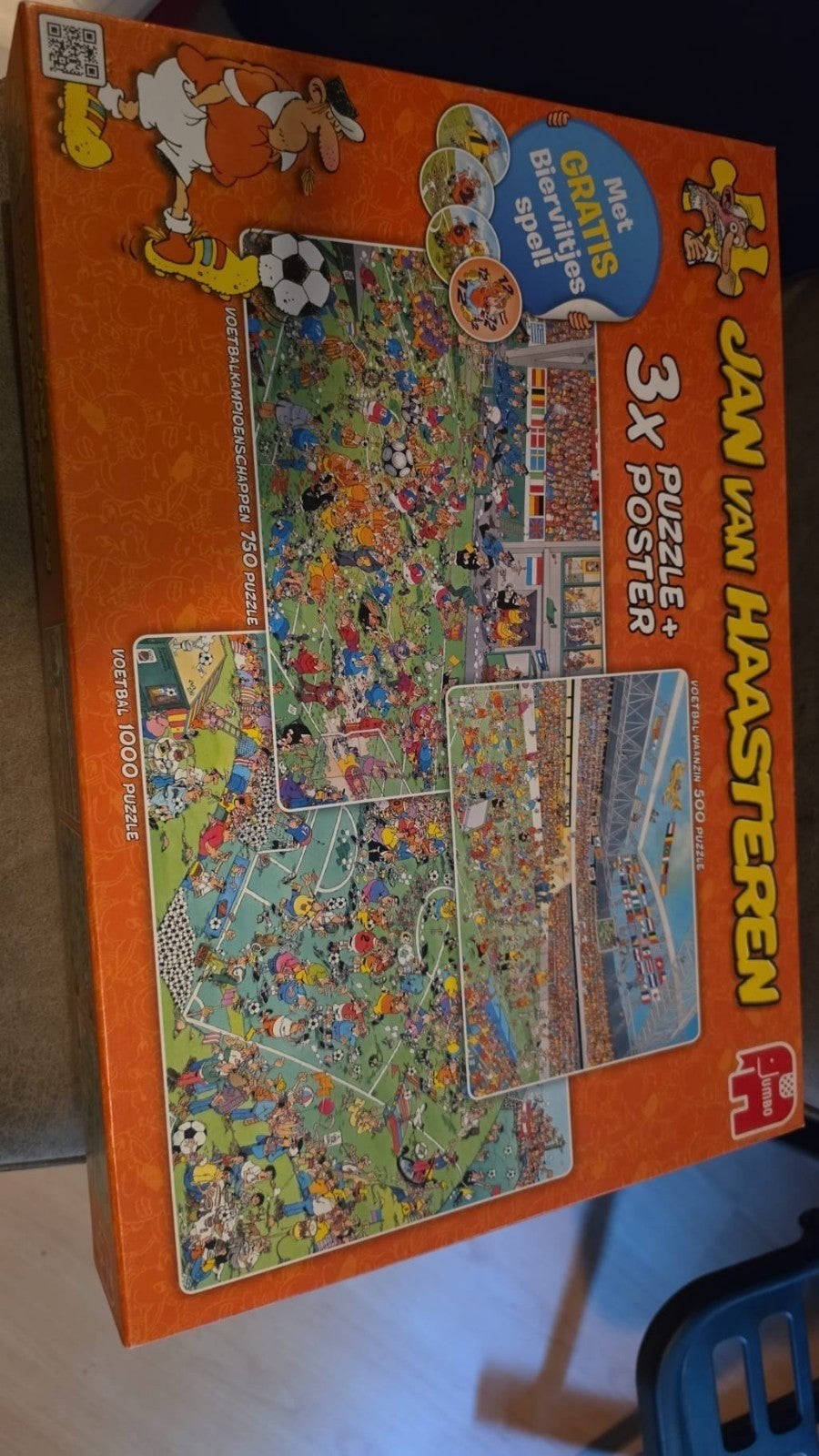 Jan van Haasteren puzzels 4 x 1000 stukjes, Ophalen of Verzenden, 500 t/m 1500 stukjes, Gebruikt, Legpuzzel